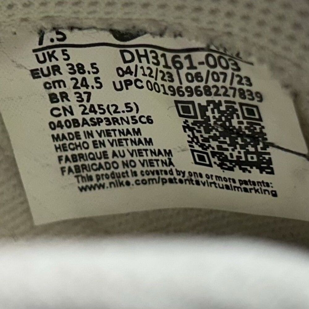 Nike Court Legacy Next Nature DH3161-003 Women's Shoes Size 7.5 White Shoes Used - Picture 11 of 11